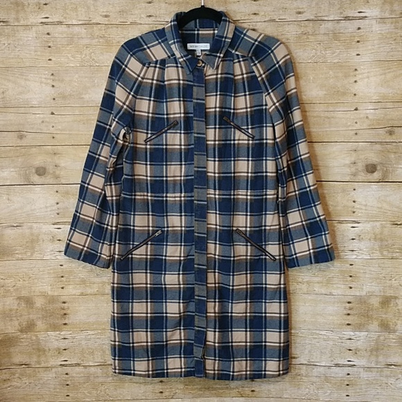 See By Chloe Dresses & Skirts - See By Chloe Plaid Button Up Long Sleeve Dress